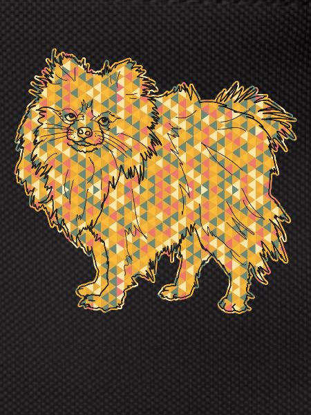 Pomeranian Geometric Tee