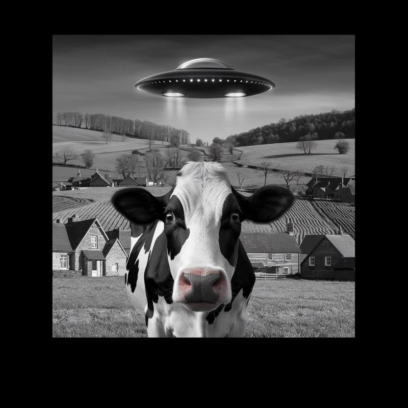 Alien Encounter Cow Selfie