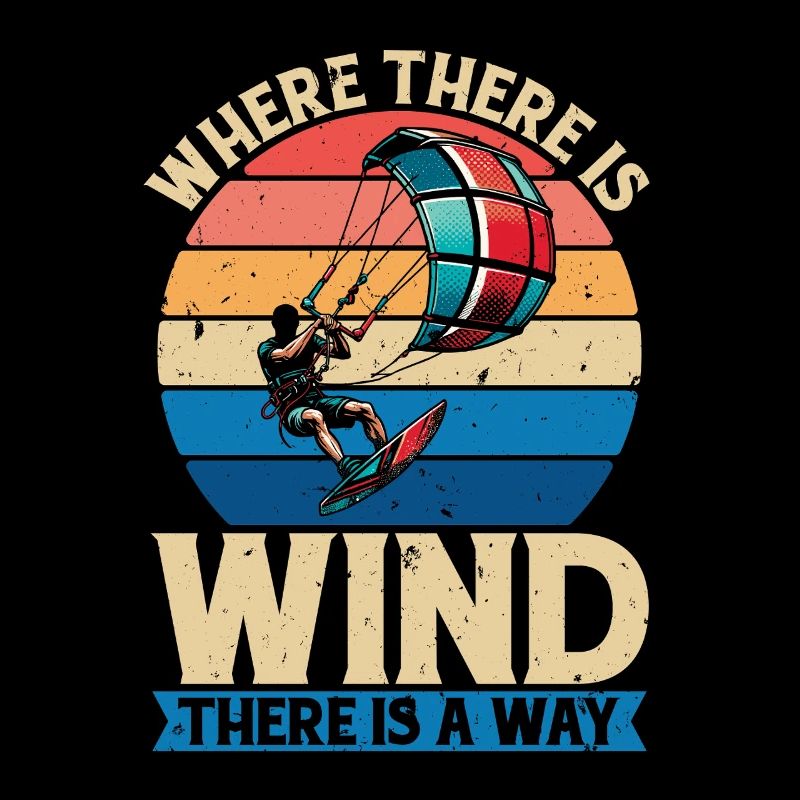 Le kitesurf là où il y a du vent aime le surf