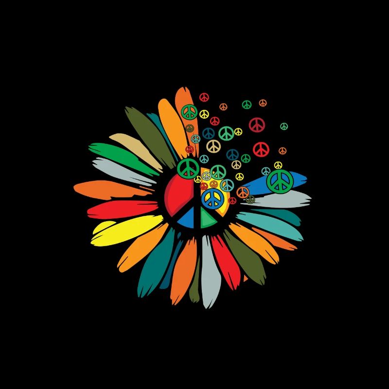 Make Love Not War Flowerpower Hippie