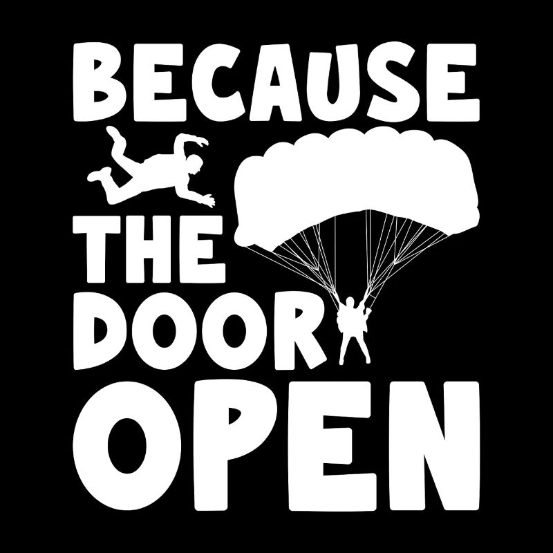 Parce que la porte ouverte avion Base Jump Parachutiste