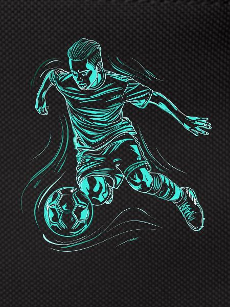 Soccer Boy Drawing