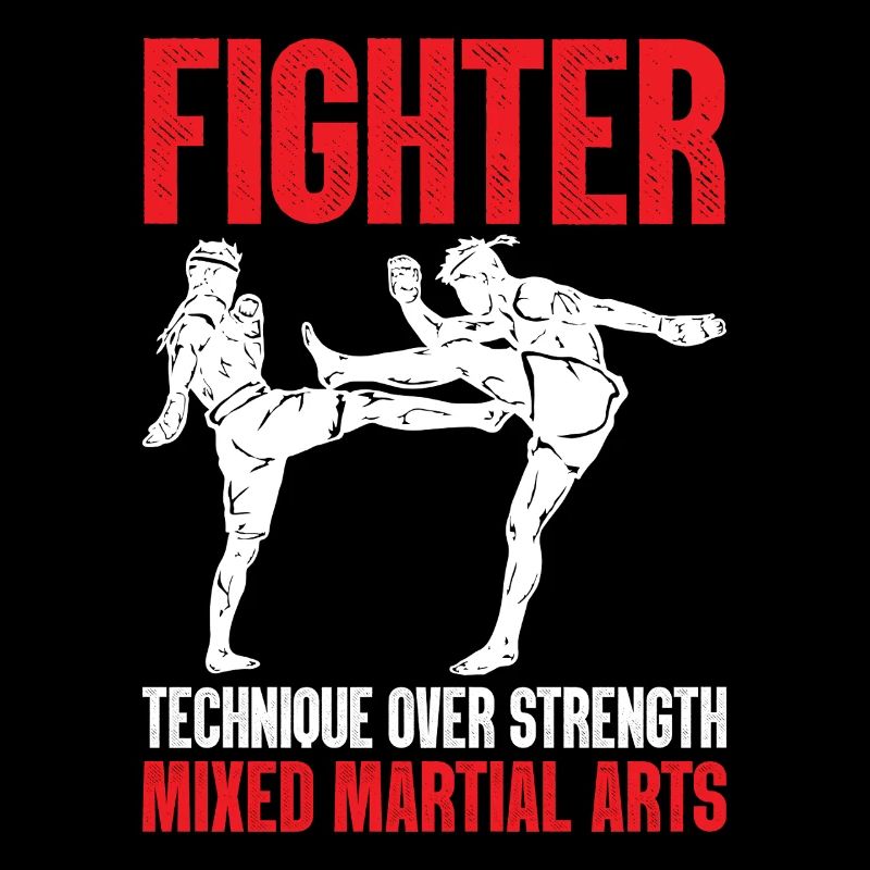 Technique de combattant plutôt que force Drôle MMA Martial