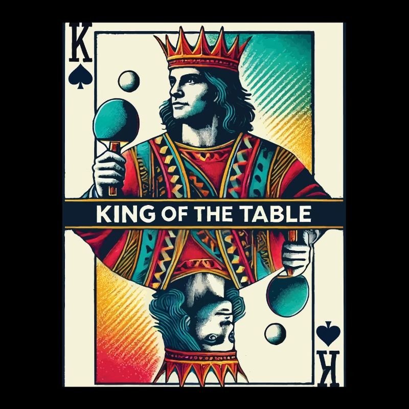 Retro Playing Card Table Tennis King