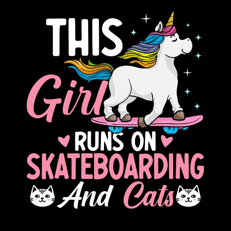 Skateboard et chats Skateuses