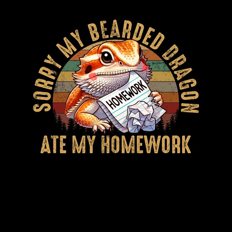 bearded dragon ate my homework, reptile bearded