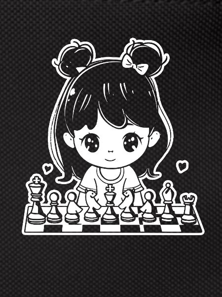 Cartoon Chess Player