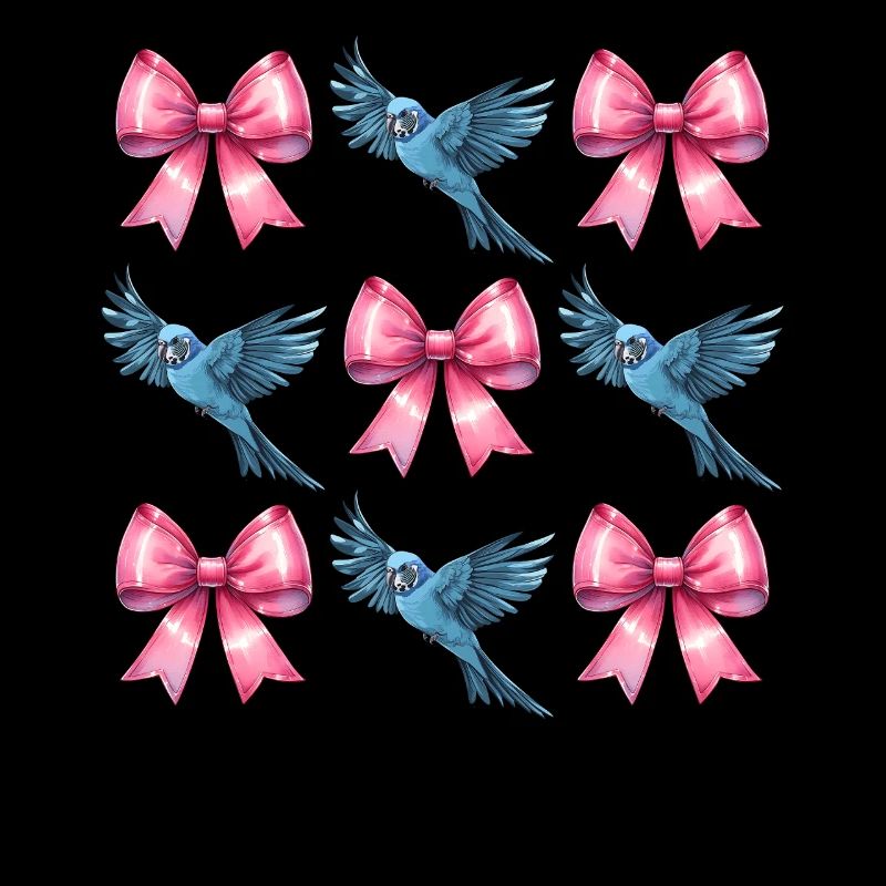 Coquette Bow Perruche Perruche Perroquet