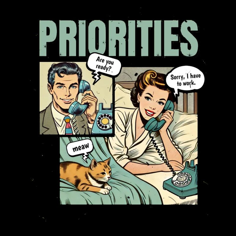 Cat Lover Priority Cats Mom Funny