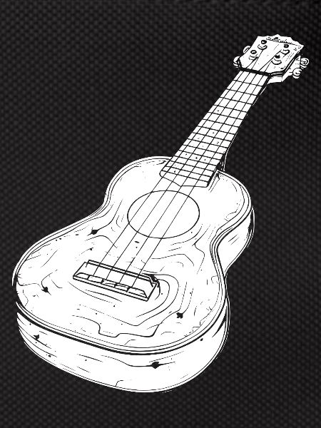 Ukulele Zeichnung