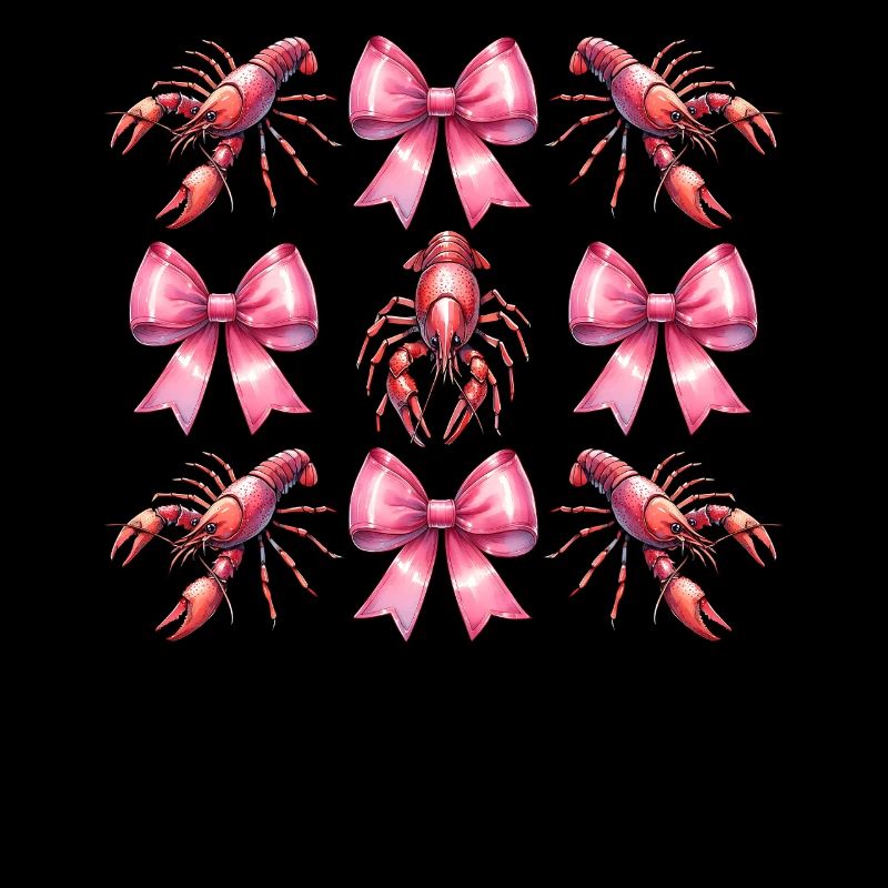 Coquette Bogen Langusten Flusskrebs Muttertag Rosa