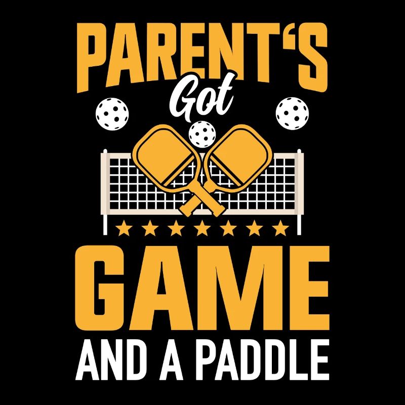 Pickleball Eltern Paddleball Mama Papa Paddle