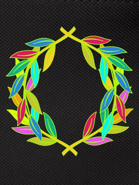 Rainbow Laurel Wreath Laurel