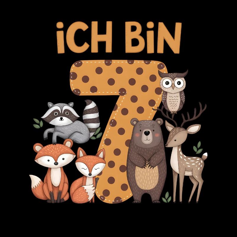 7e anniversaire 7 ans Animaux de la forêt Animaux de la forêt