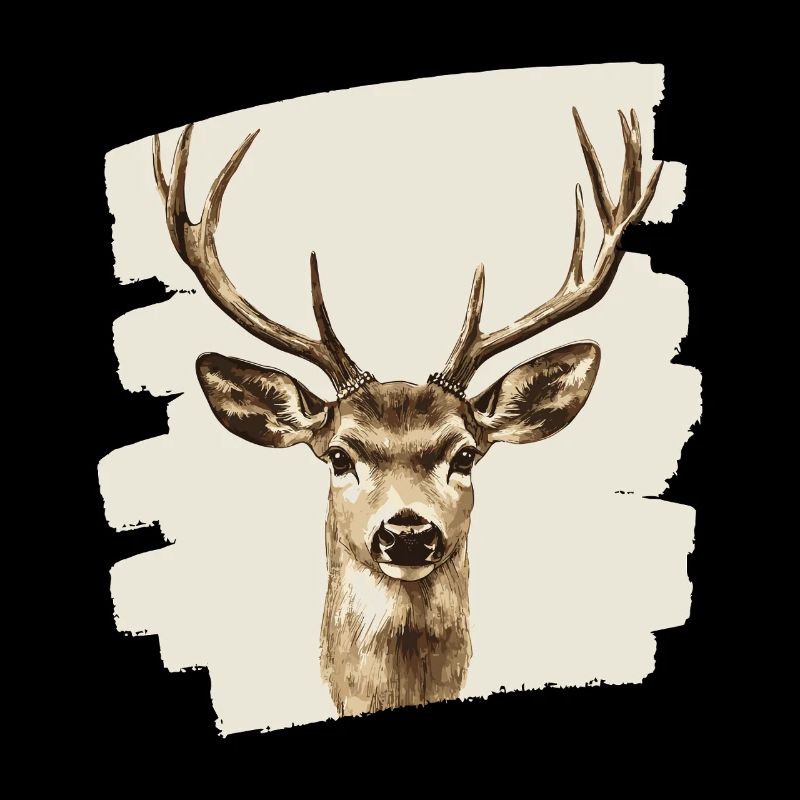 Cerf avec bois