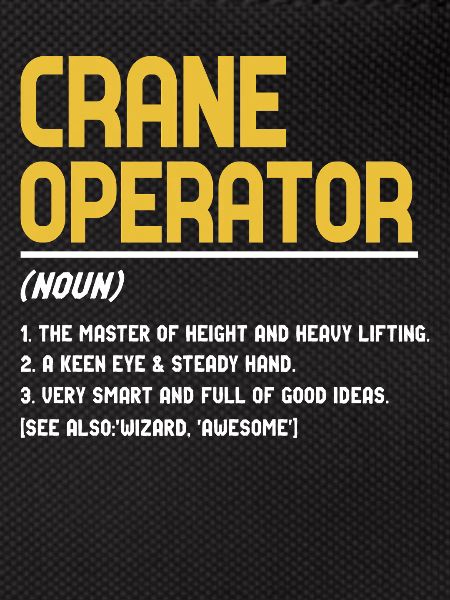 Crane operator definition