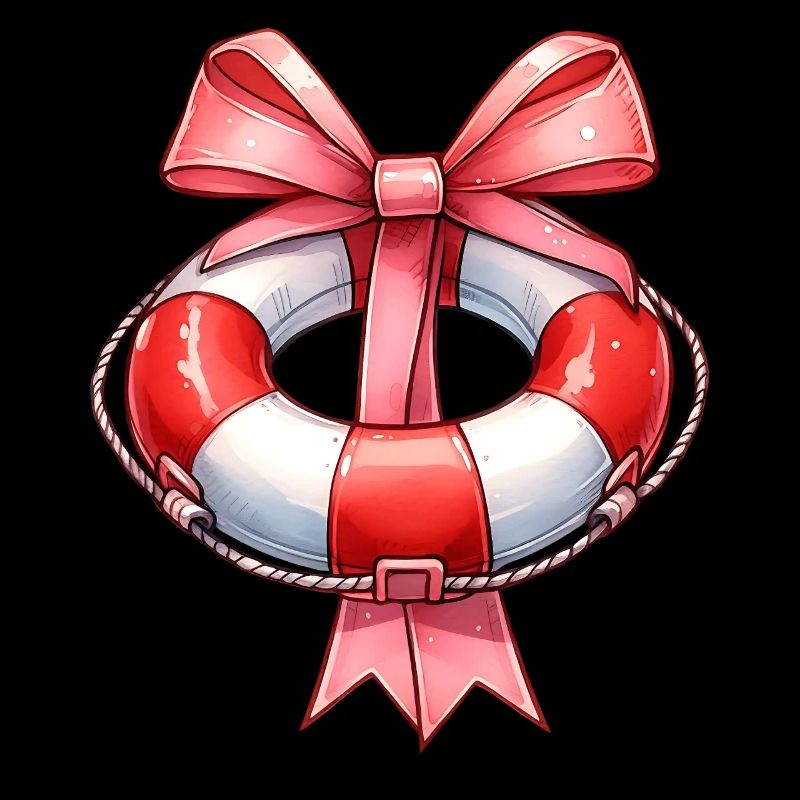 Coquette Bow Lifeguard Garde de piscine Rose
