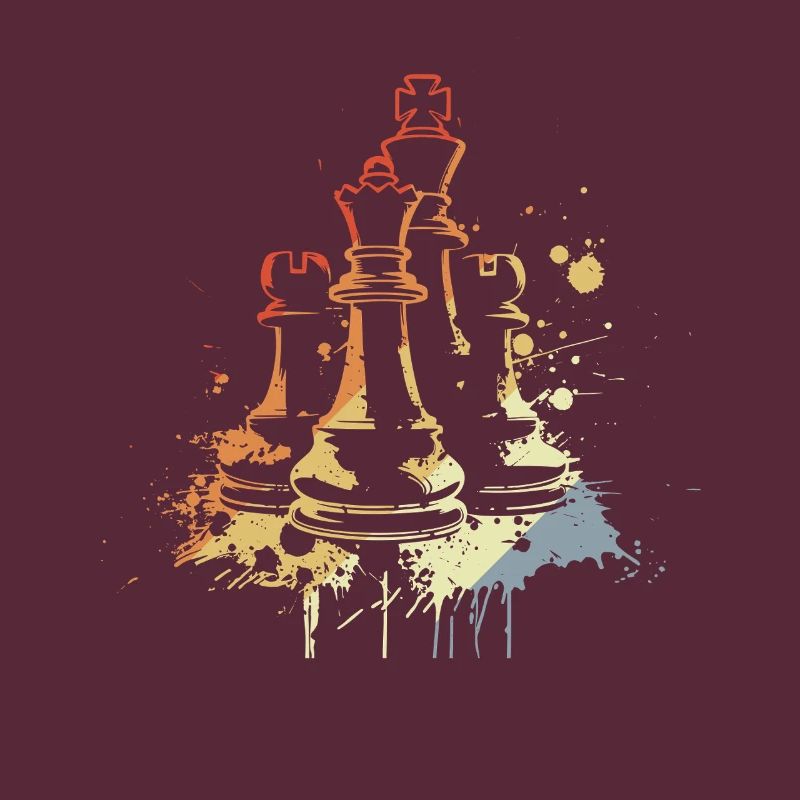 Chess Pieces Graffiti