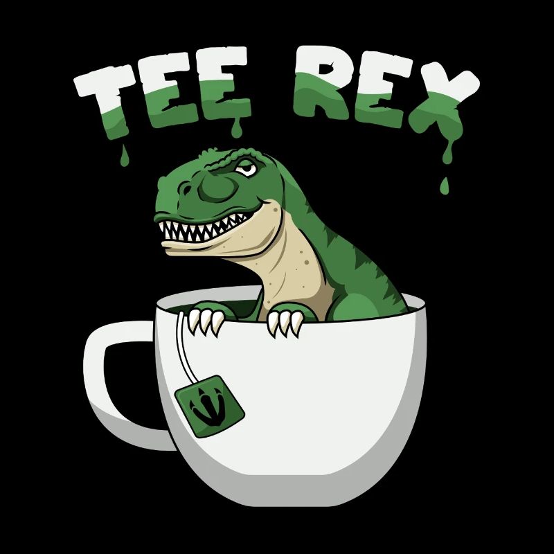 T-Rex Tyrannosaurus Rex Tee Trinker Dino mit Tee