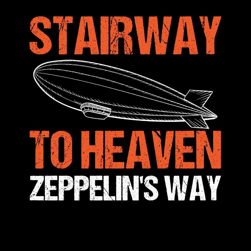 Dirigeable Zeppelin vintage 70 ans