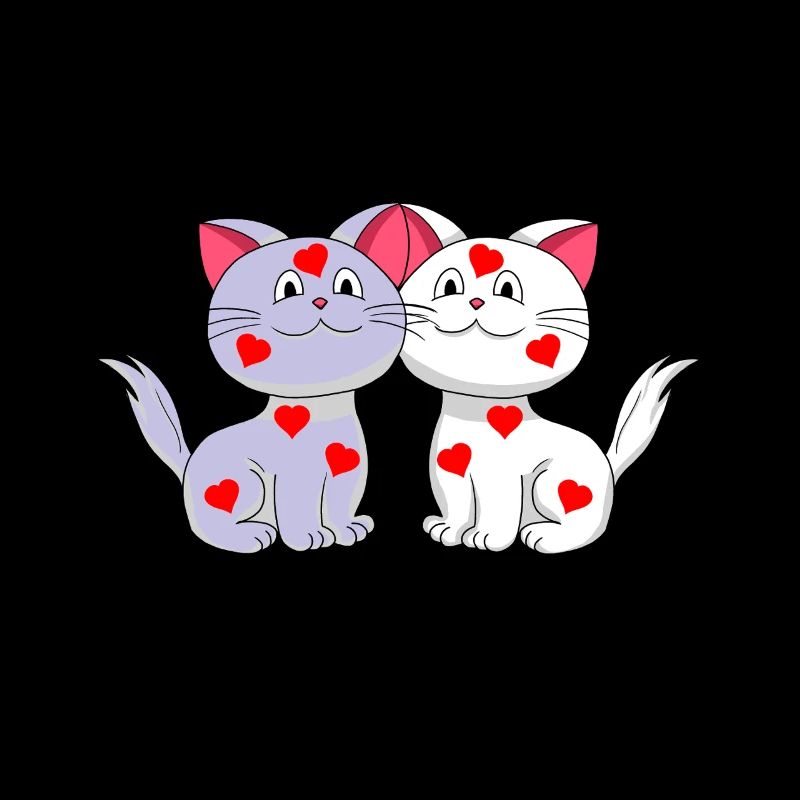 Coeurs de chat Coeurs Saint-Valentin Saint-Valentin Chats