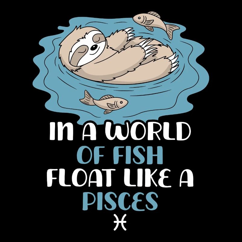 Float Like a Fish: Pisces Zodiac Sloth