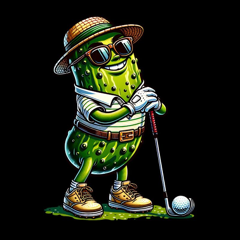Funny Pickle Golf Player Design