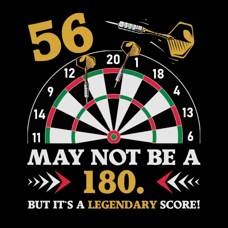 Pas 180 mais un classique 56e anniversaire : des fléchettes