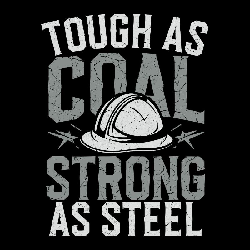 coal miner underground mining hard hat worker
