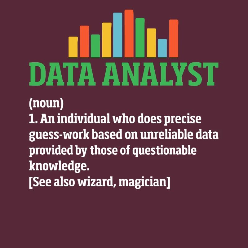 Data Analyst Drôle Définition Tableur Données