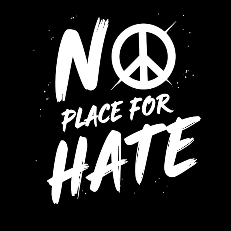 No Place for Hate Friedensbotschaft gegen Hass