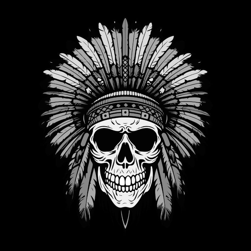 Apache Indian Chief Skull