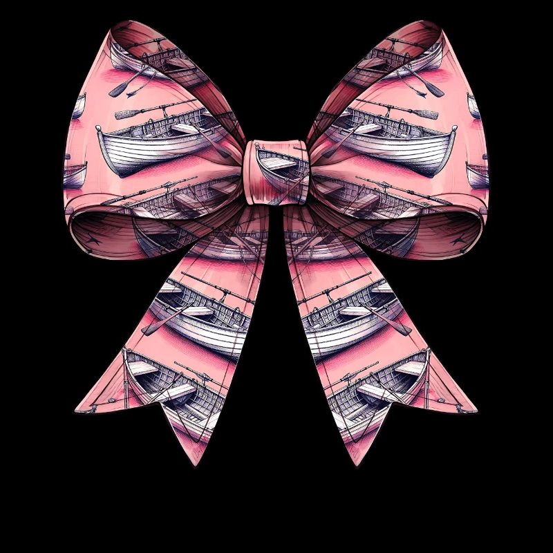 Coquette Bow Aviron Rameur Paddle Rose