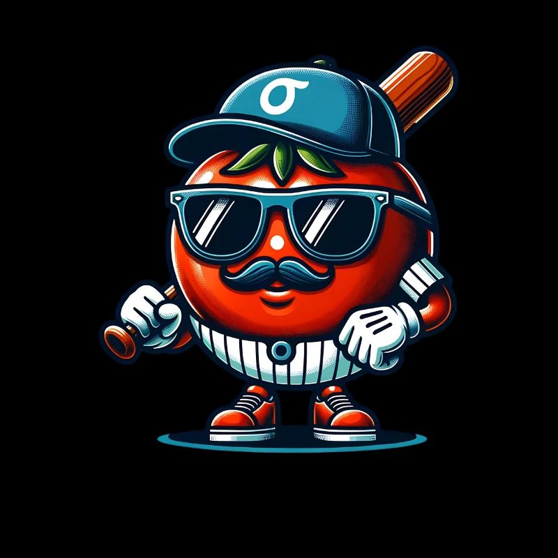 Funny Tomato Baseball Hat with Sunglasses