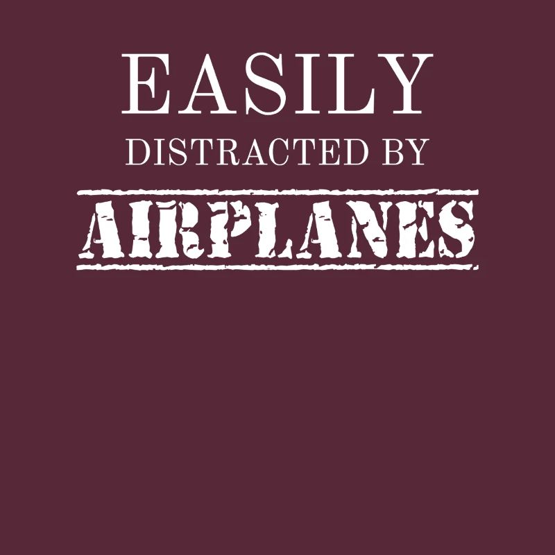 Easily Distracted By Airplanes Aviator Pilot