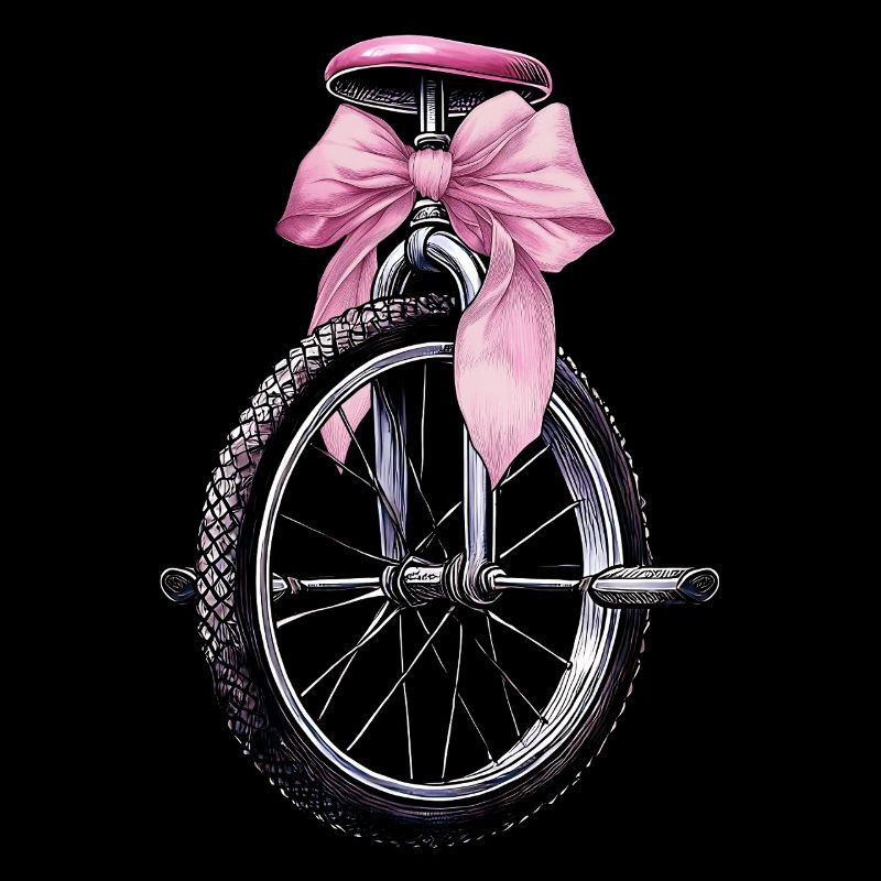 Coquette Bow Unicycle monocycle maman rose