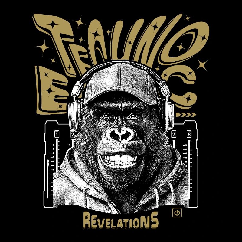 Techno Monkey Shirt – Party Instinct Awakened