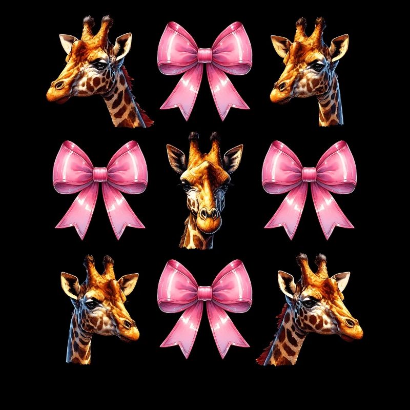 Coquette Bogen Giraffe Mädchen Mama Muttertag rosa