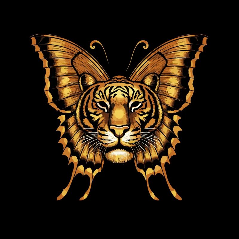 Tiger Butterfly Fusion Artwork for