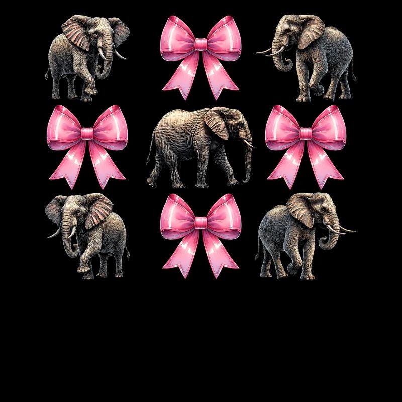 Coquette Bogen Elefant Mädchen Mama Muttertag rosa