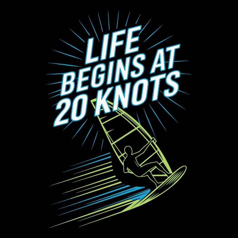 La vie de windsurfer commence à 20 nœuds Windsurfer