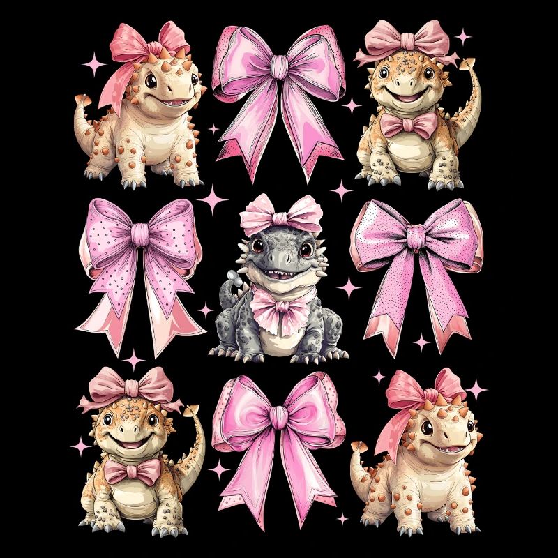 Coquette Bogen Ankylosaurus Dinosaurier Mädchen