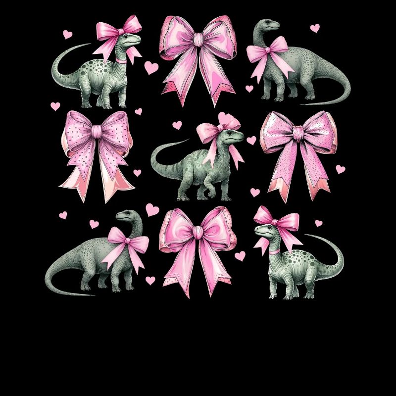 Coquette Bogen Brontosaurus Dinosaurier Mädchen