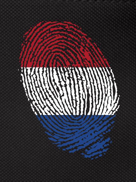 Netherlands flag fingerprints