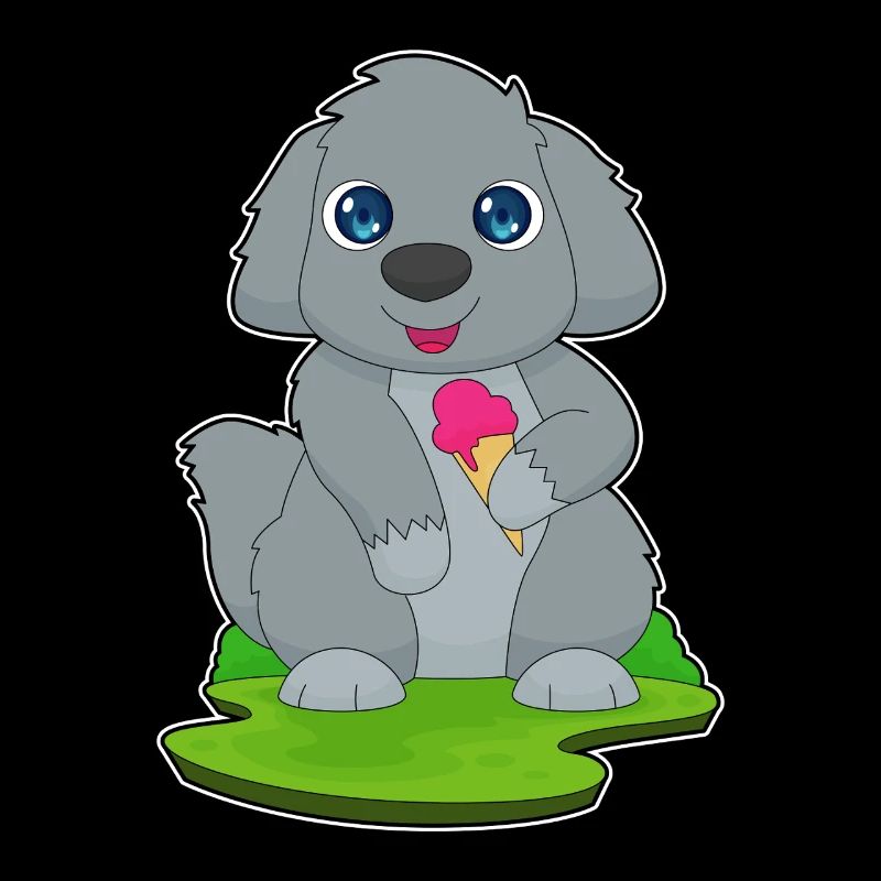Glace gaufrée pour chien