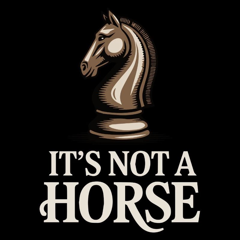 Ce n’est pas un cheval Chess Knight Game Échiquier