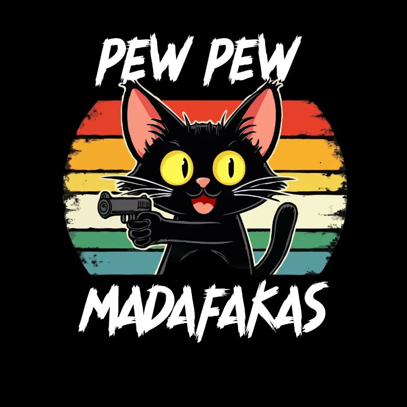 Pew Pew Cat Drôle de chat