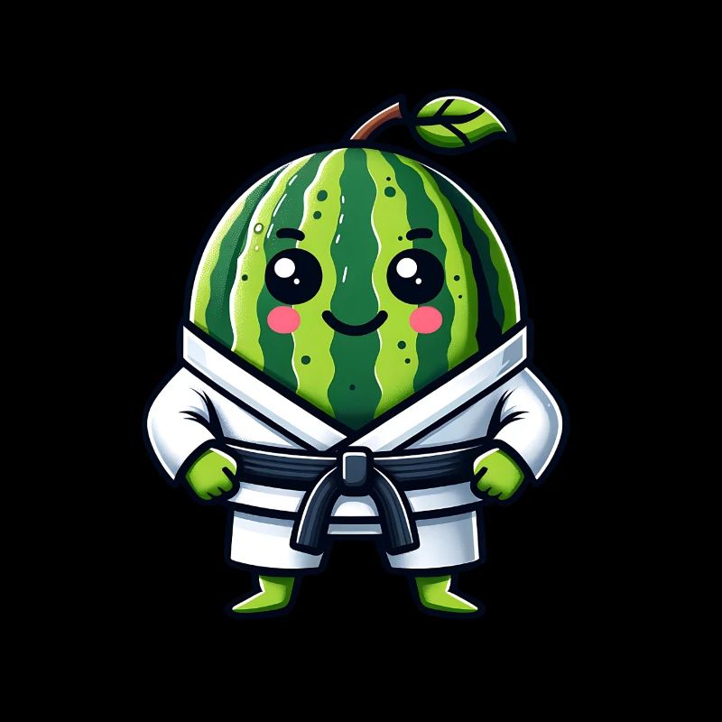 Karaté Maître de la pastèque en Gi