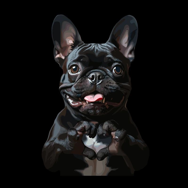 Look mignon de bouledogue français
