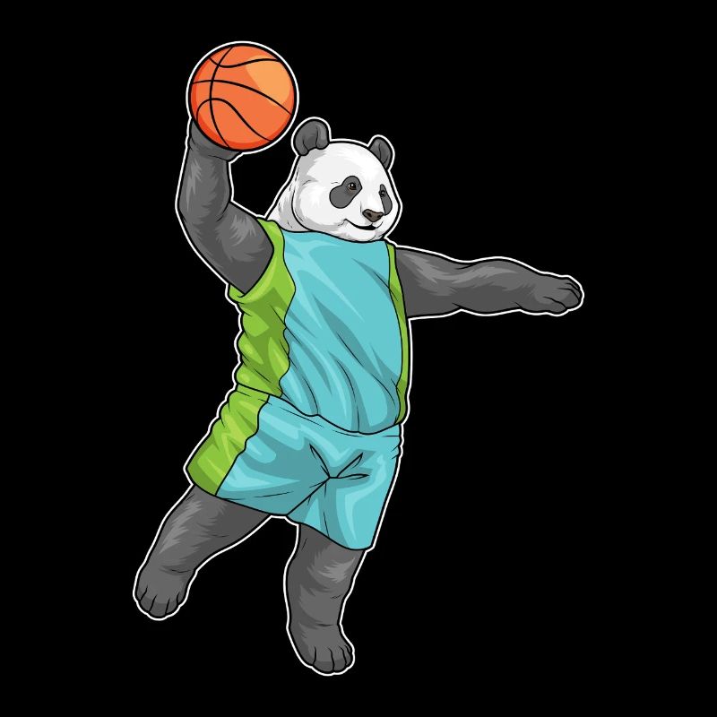 Panda Basketteur Basketteur